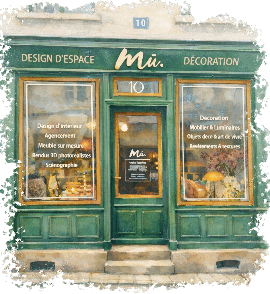 architecte intérieur Moret-sur-Loing 77250 showroom Mū Moret-sur-Loing